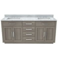 thumbnail image 1 of Dreamline VFDX722234SWMGK Dexterity 72" Free Standing Double Basin Vanity Set - MultiColor, 1 of 7