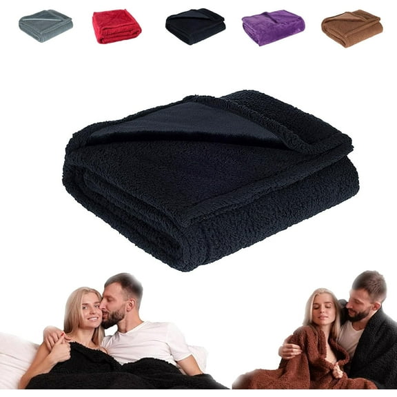 Dreamlovers Waterproof Romance Blanket, Liquid Proof Blanket Pad for Couples, Famous Luxe Love Blanket, The Waterproof Lovesblanket (Black, S)