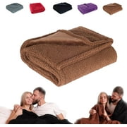 Dreamlovers Waterproof Romance Blanket, Liquid Proof Blanket Pad for Couples, Famous Luxe Love Blanket, The Waterproof Lovesblanket Brown, M