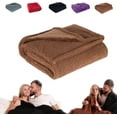 thumbnail image 1 of Dreamlovers Waterproof Romance Blanket, Liquid Proof Blanket Pad for Couples, Famous Luxe Love Blanket, The Waterproof Lovesblanket (Brown, S), 1 of 8