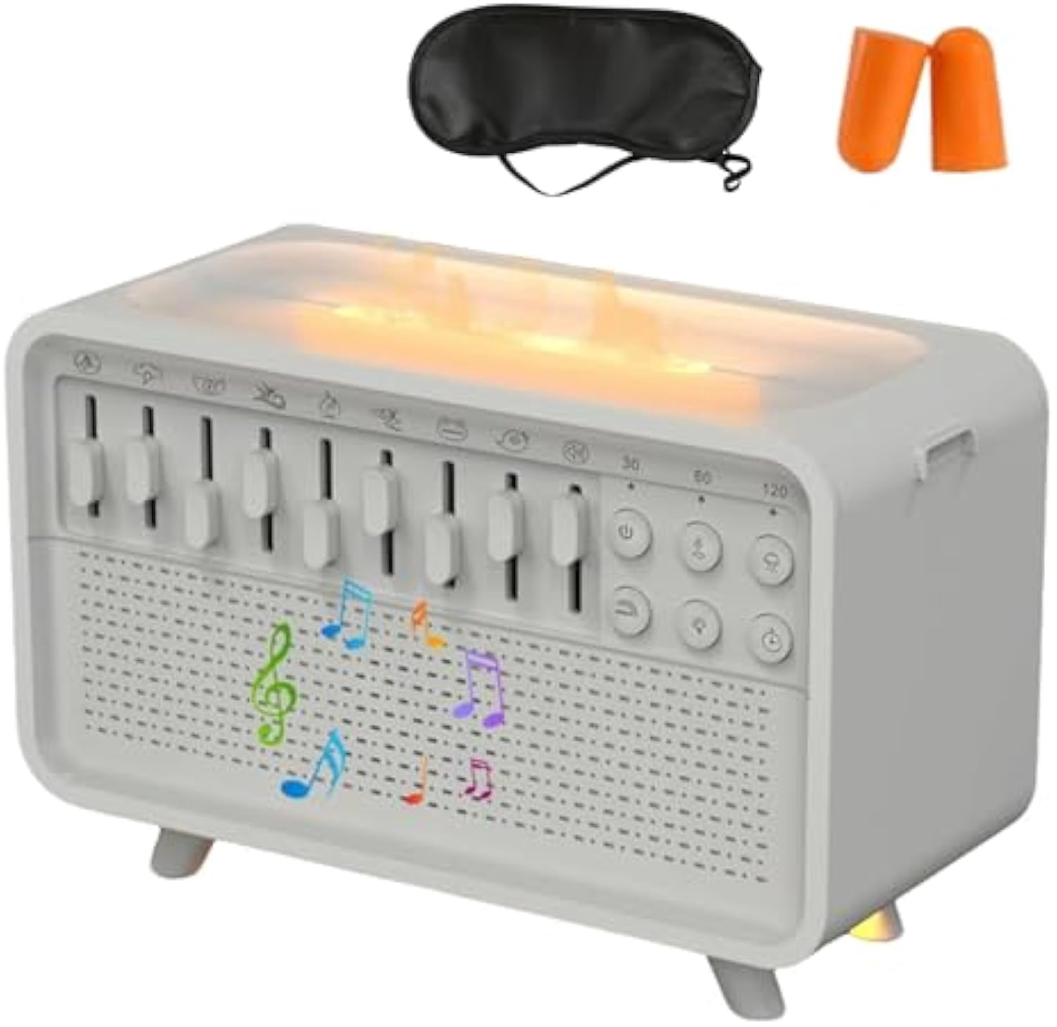 Dreammix Pro – White Noise Sound Machine with Scented Mist & Night Light, Night Light Humidifier with 8 Ambient Sounds and 200ml Water Tank Capacity, For Sleep Yoga (1pcs)