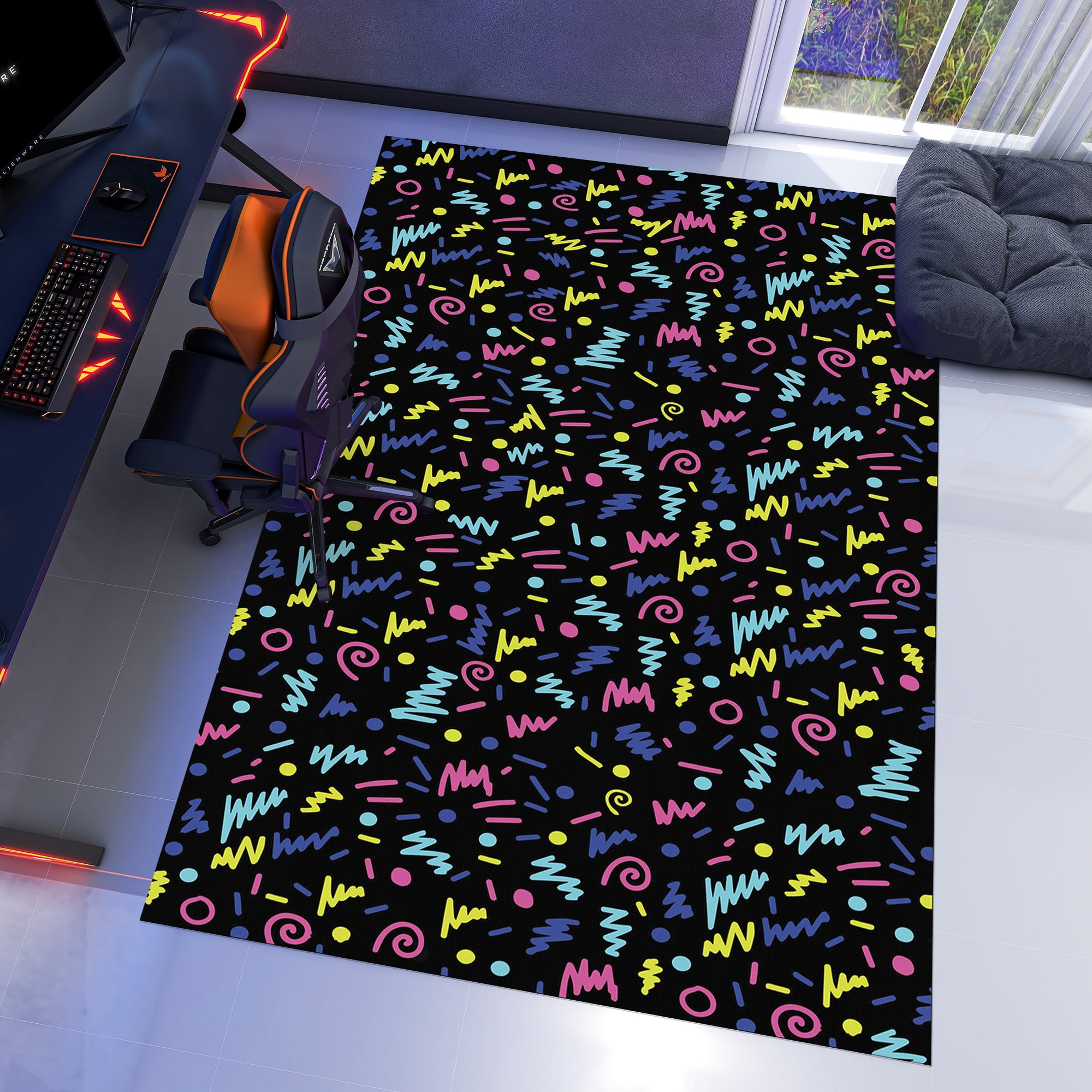Dreammotif Arcade Pattern Modern Area Rug for Living Room - 4 x 6