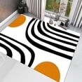 thumbnail image 1 of Dreammotif Black White Abstract Modern Area Rug for Living Room - 3.3 x 5 ft Machine Washable, Thin, Non Slip Backing Carpet, 1 of 8