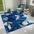 thumbnail image 1 of Dreammotif Broken Glass Pattern Modern Area Rug for Living Room - 3.3 x 5 ft Machine Washable, Thin, Non Slip Backing Carpet, 1 of 8
