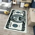 thumbnail image 1 of Dreammotif Colorful Modern Money Rug, Large Area Rug, Game Room Decor, Living Room, Bedroom Decor For Teens, Durable, Stylish, 1 of 8
