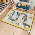 thumbnail image 1 of Dreammotif Kids City Traffic Rug, Gray Road Map Playing Carpet Roadmap Rugs for Kids Large City Map Rug Area Rugs For Playroom Kid Play Room, 1 of 8