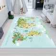 thumbnail image 1 of Dreammotif Map Rug, Animal Pattern Rug, Children Rug,Educational Rugs, Nursery Rugs, World Map With Animals Rug, Kids Room Rug, Nursery Rug, Area Rug, 1 of 8