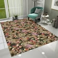 thumbnail image 1 of Dreammotif Mixed Floral Modern Area Rug for Living Room - 4.6 x 6.5 ft Machine Washable, Thin, Non Slip Backing Carpet, 1 of 8
