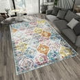 thumbnail image 1 of Dreammotif Modern Colorful Vintage Modern Area Rug for Living Room - 4.6 x 6.5 ft Machine Washable, Thin, Non Slip Backing Carpet, 1 of 8