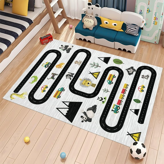 Dreammotif Non Slip Rug, Machine Washable Rug, Play Rug, Educational Rug, Personalizable Kids Room Rug - High Quality, Soft and Durable, Perfect for Children's Room
