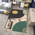 thumbnail image 1 of Dreammotif Record Music Rug, Area Rugs For Living Room, Game Room Decor, Bedroom Decor For Teens, Colorful, Modern, Large Bedroom Rug, 1 of 8