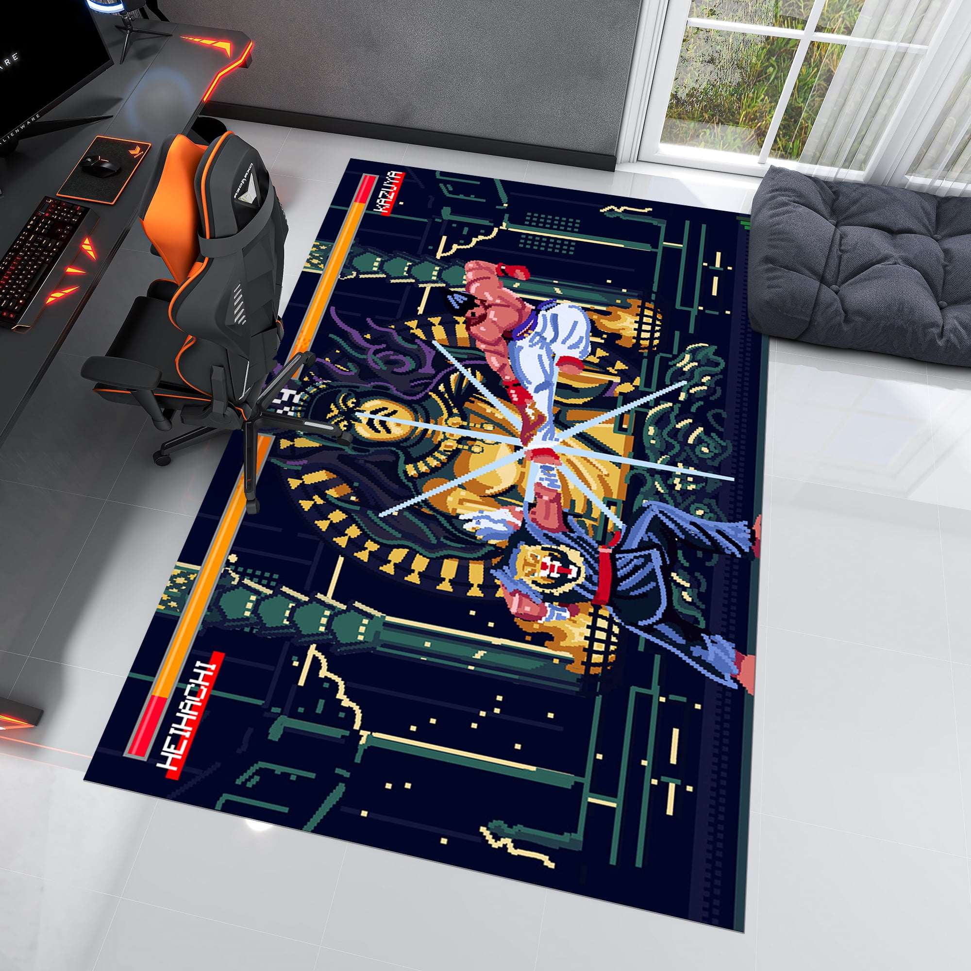 8 Bit Rug Dreammotif Retro 8-Bit Game Rug, Colorful Area Rug For Living Room ...