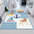 thumbnail image 1 of Dreammotif Sea Rug, Beach Rug, Boat Area Rug, Tropical Area Rug, Sunrise Rug, Sunset Rug, Photo Rug, Blue Rug, Custom Rug, Beach Sunrise Art Rug, 1 of 8