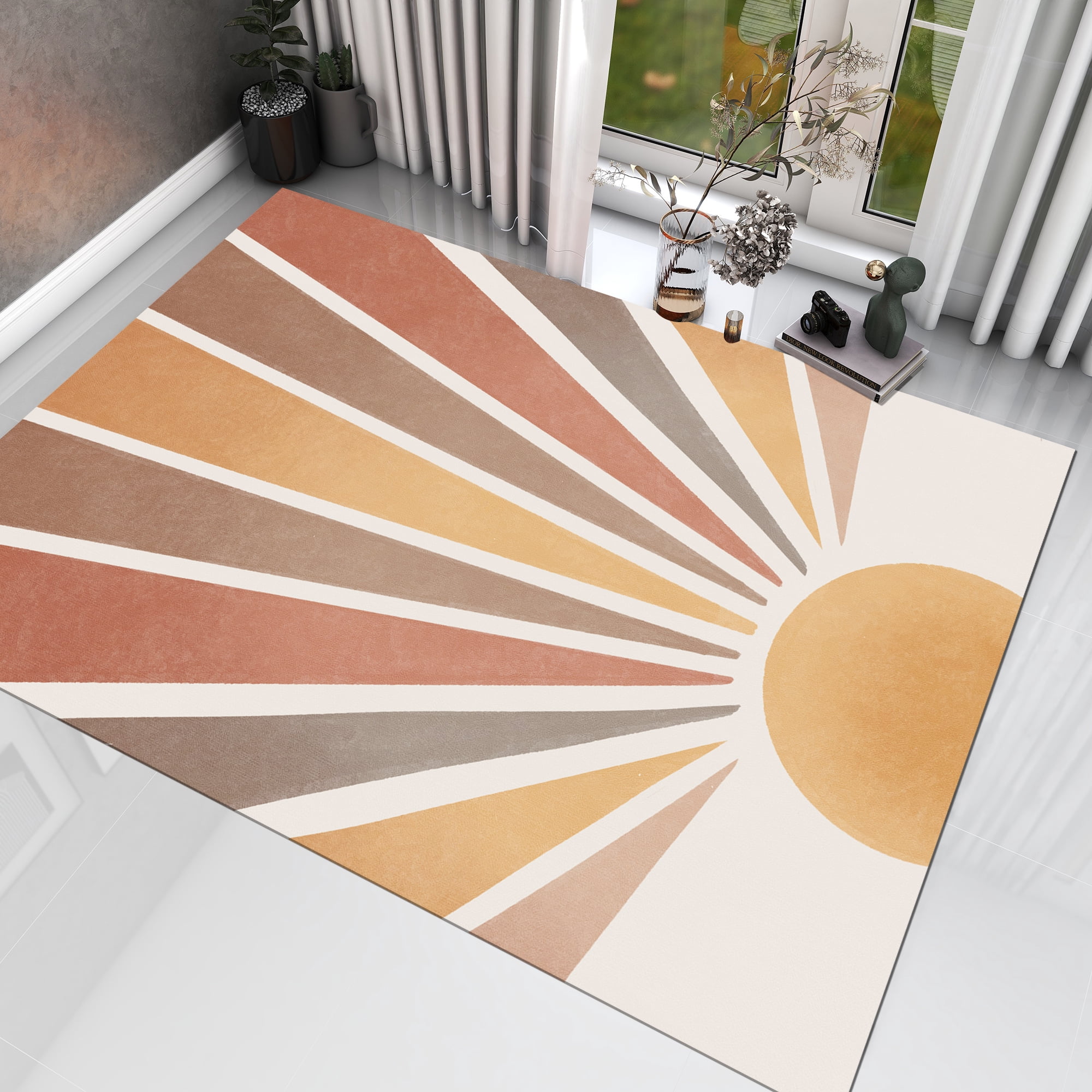 Dreamy Area Rug Dreammotif Sunny Abstract Modern Area Rug for Living Room and Home - 6 ...
