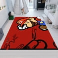thumbnail image 1 of Dreammotif Super Mario Inspired Rug, Kids Room Rug, Kids Room Decor, Super Mario Game Inspired Red Design - High Quality, Soft and Durable, Perfect for Children's Room, 1 of 8