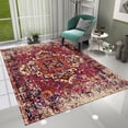 thumbnail image 1 of Dreammotif Tumbled Pattern Modern Area Rug for Living Room - 4.6 x 6.5 ft Machine Washable, Thin, Non Slip Backing Carpet, 1 of 8