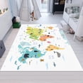 thumbnail image 1 of Dreammotif World Map Rug,Education Rug,Map Rug,World Map,Design Pattern Rug,Minimalist Rug,Scholl Rug - High Quality, Soft and Durable, Perfect for Children's Room, 1 of 8