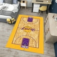 thumbnail image 1 of Dreammotif Yellow Basketball Court Rug, Modern Area Rug, Game Room Decor, Living Room Area Rugs, Bedroom Decor For Teens, Colorful Large Rug, 1 of 8
