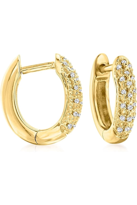 1.54 Ct Round Cut White Diamond Engagament Wedding Clip On Hoop Huggie Earring's 14K Yellow Gold Plated 925 Sterling Silver For Women's