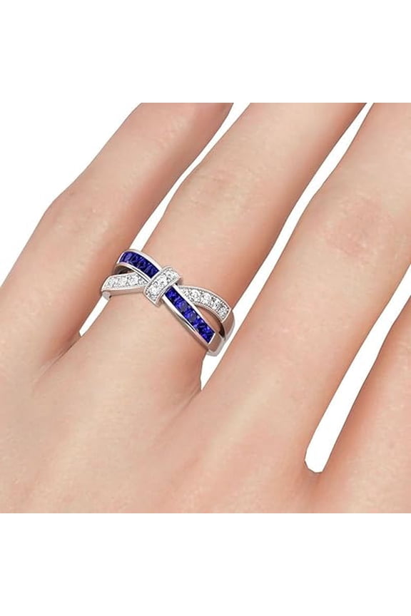 2.00Ct Oval Cut Rainbow Sapphire Diamond Engagement Wedding Band Ring 14K Yellow Gold Plated 925 Sterling Silver For Women's -8.5