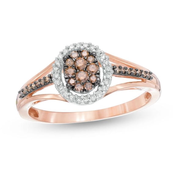 Dreamofdazzles Jewels 2.20 Ct Round Cut Champagne and White Diamond ...
