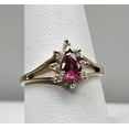 thumbnail image 1 of Dreamofdazzles Jewels 2.20 Ctw Pear Cut Pink Sapphire & Diamond Cocktail Wedding Engagement Ring 14K Yellow Gold Plated 925 Sterling Silver 925 Sterling Silver -9, 1 of 4