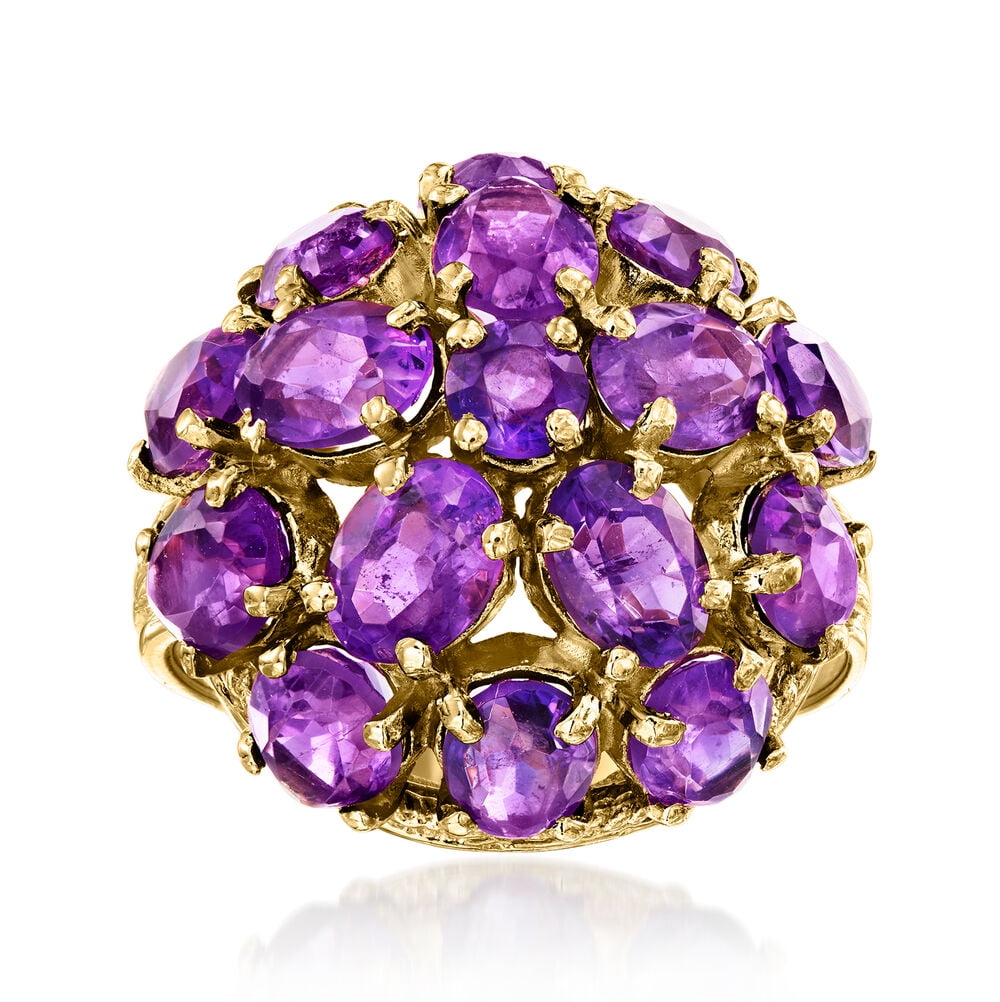 Dreamofdazzles Jewels 3.00 Ct Oval Cut Purple Amethyst Engagement ...