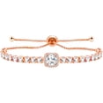 thumbnail image 1 of Dreamofdazzles Jewels 8.00 Ct Round Cut Diamond Womens Tennis Bracelet 14K Rose Gold Plated 925 Sterling Silver, 1 of 2