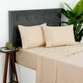 thumbnail image 1 of Dreamology Tencel Lyocell Sheets,King Size,100% Tencel Lyocell Sheets Set,Eucalyptus Sheet,Soft,Peached,Non Slip & Cooling Sheets for Hot Sleeper,Sheet Set King,16" Deep Pocket-4 Piece (Almond Peach), 1 of 5