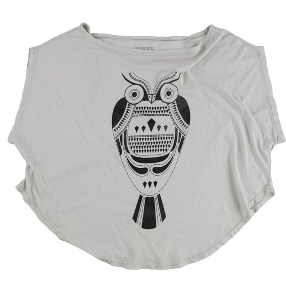 Dreamr Womens Owl Graphic T-Shirt, Grey, Small