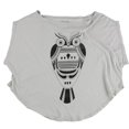 thumbnail image 1 of Dreamr Womens Owl Graphic T-Shirt, Grey, X-Small, 1 of 2