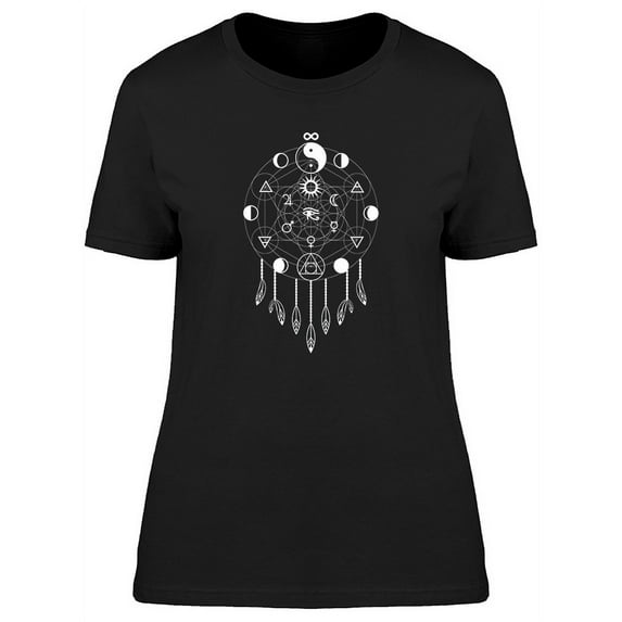 Dreams Catcher Metatron Cube T-Shirt Women -Image by Shutterstock, Female XX-Large