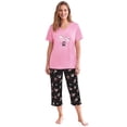 thumbnail image 1 of Dreams & Co. Plus Size 2-Piece Capri Cotton PJ Set, 1 of 6