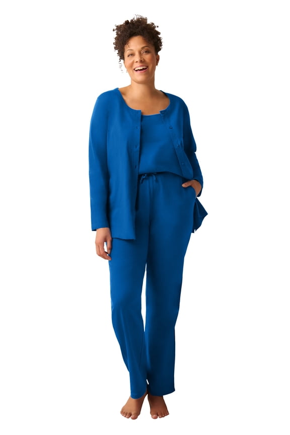 Plus Size 3-Piece Pajama Set