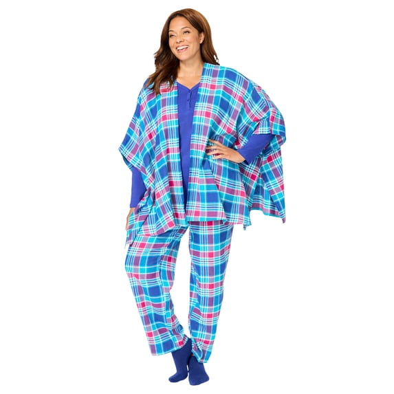 Dreams & Co. Plus Size 4-Piece Pajama Set