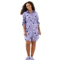 thumbnail image 1 of Dreams & Co. Plus Size Plaid Flannel Button-Front Sleepshirt, 1 of 6