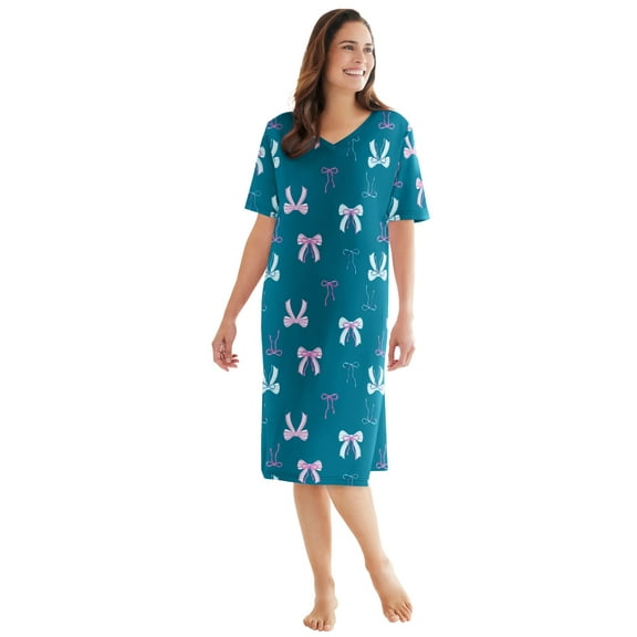 Dreams & Co. Plus Size Print Sleepshirt