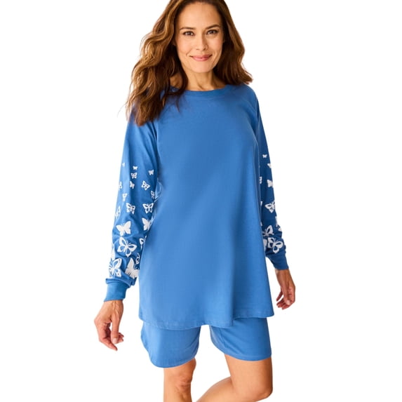 Dreams & Co. Plus Size Shorty Pajamas