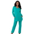 thumbnail image 1 of Dreams & Co. Plus Size 2-Piece Lounge Set, 1 of 5