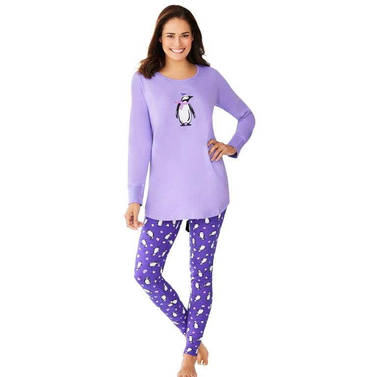 Dreams Co. Women s Plus Size 2 Piece Pj Legging Set Pajamas