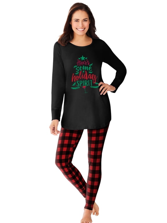 Plus Size 2-Piece Pj Legging Set