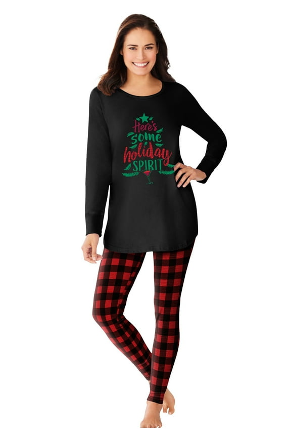 Plus Size 2-Piece Pj Legging Set