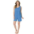 thumbnail image 1 of Dreams & Co. Plus Size 2-Piece Sleeveless Tee And Shorts PJ Set, 1 of 2
