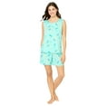 thumbnail image 1 of Dreams & Co. Plus Size 2-Piece Sleeveless Tee And Shorts PJ Set, 1 of 4