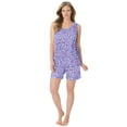 thumbnail image 1 of Dreams & Co. Plus Size 2-Piece Sleeveless Tee And Shorts PJ Set, 1 of 4