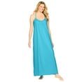 thumbnail image 1 of Dreams & Co. Plus Size Breezy Eyelet Knit Long Nightgown, 1 of 3