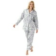 thumbnail image 1 of Dreams & Co. Women's Plus Size Classic Flannel Pajama Set, 1 of 6