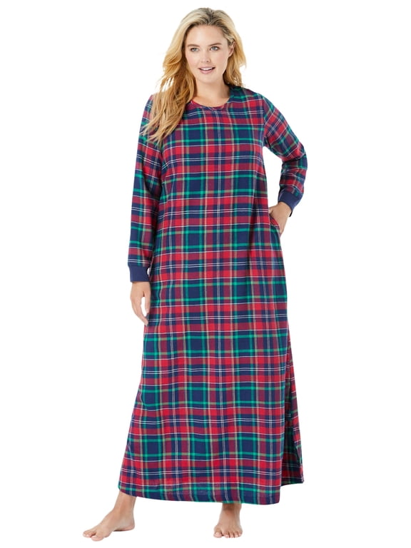 Plus Size Cotton Flannel Lounger