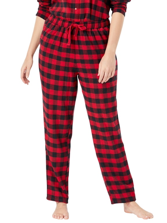 Plus Size Cotton Flannel Pants