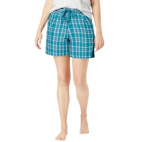 Dreams & Co. Women's Plus Size Flannel Pajama Short Pajamas
